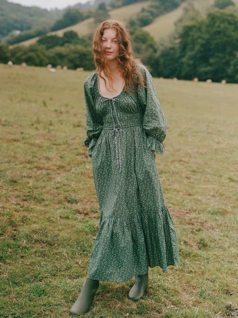 Christy Dawn Raquel Dress Acorn Forrest